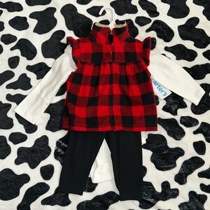 12 months girls Carter’s 3 pc outfit NWT